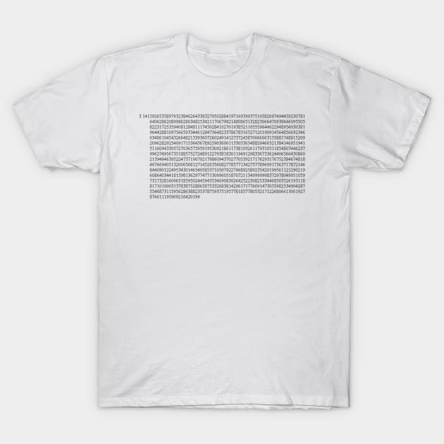 Digits of Pi T-Shirt by DucklingCake